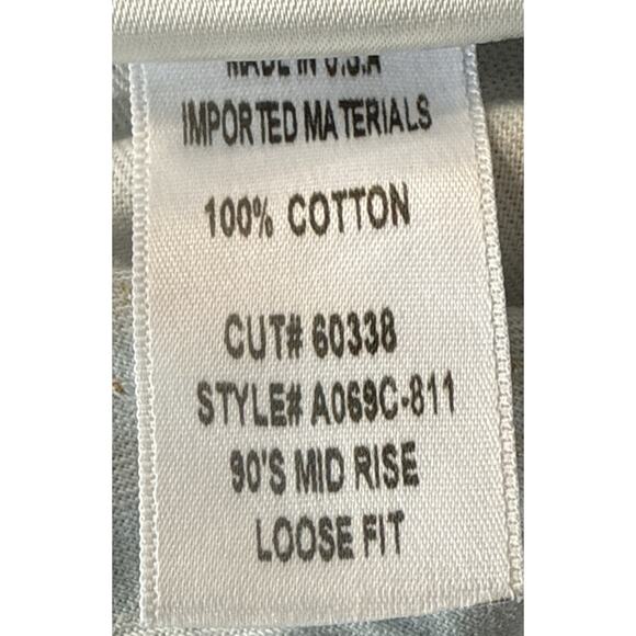 Agolde 90s Mid Rise‎ Straight Jeans Size 23 Distressed Button Fly Organic Cotton - Picture 8 of 8